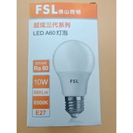 FSL E27-A60 10W 6500K