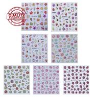 Relief Nail Stickers Pumpkin Leaves Thanksgiving 3d Stickers Nail E4j8