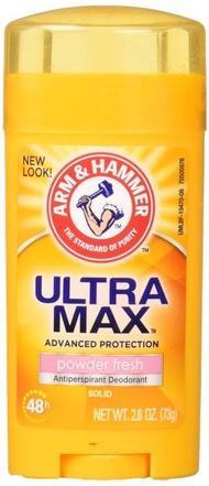 手鎚牌 - Arm & Hammer UltraMax 天然固體止汗膏 爽身粉味 (Powder Fresh) *新舊包裝隨機發貨*