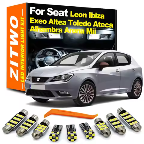 ZITWO Canbus LED Interior Light Kit For Seat Leon 1M 1P 5F Ibiza 6L 6J 6P Ateca Arona Exeo ST Altea 