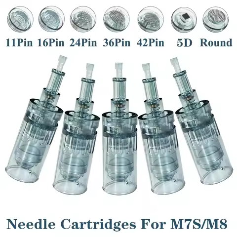 10Pcs Needle Cartridges 0.25mm Bayonet Cartridges 11 16 36 42 Nano Needle MTS Micro Skin Needling Co
