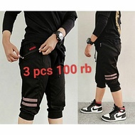 3 PCS men's 3/4 jogger pants