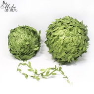200m Silk Cloth Leaf Garland Decoration Accessories Green Leaf Rattan Leaf Simulation DIY Garland Li
