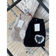 AVIVA STUDIO Glitter Shorts Heart Brooch