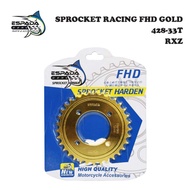 SPROCKET RACING FHD GOLD (R) 428-33T RXZ / 428-34T RXZ / 428-35T RXZ / 428-36T RXZ / 428-37T RXZ / 4