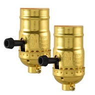 2PCS Lamp Socket Replacement, UL Listed E26 Standard Threaded Base Light Socket, Floor, Table Lamp R