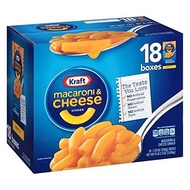 減!減!減! Kraft Macaroni & Cheese Dinner 18 boxes (@206g)卡夫 原味芝士 快熟通心粉 18盒(@206g) 021000055531