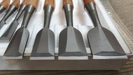 (獨品) 日本 兵衛 手打桂追入れ鑿  ハイス鑿  10支鑿  追入打鑿  木工鑿刀 10本組 近代科學切味一番
