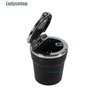 「 Party Store 」 Ladysmtop Car Ashtray with LED Blue Light Case For Peugeot 301 307 308 206 207 208 407 408 508 2008 3008 4008