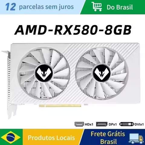 MAXSUM Original RX 580 8GB 2048SP 14NM 256Bit GDDR5 Gaming Card placa de video AMD Radeon RX580 8G P