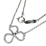 TIFFANY & Co. 紙花鑽石項鍊（Pt950 鉑金），2.9 克，41.0 厘米，女士