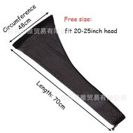 Dirty Braid Long tube Cap Small Mesh Elastic Band Net Cap Crochet Hair Net Cap dreadlock tube 7MHZ
