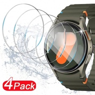 ฟิล์มกันรอยหน้าจอกระจกนิรภัย 4 แพ็ค เข้ากันได้กับ Samsung Galaxy Watch Ultra FE Watch7 Watch6 Watch5