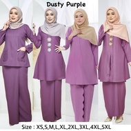 🔥(SIZE XS-5XL) TEMA SEDONDON BAJU KURUNG DUSTY PURPLE RAYA 2025 | KURUNG MODEN RIAU KEBAYA PLUS SIZE