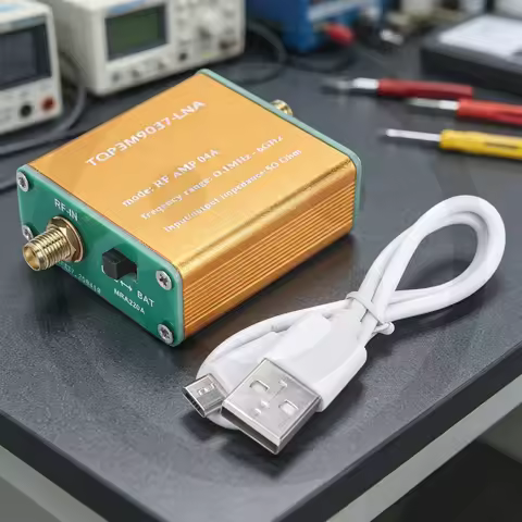 100kHz-6GHz Wideband Signal Amplifier RF Power Preamplifier Module 1.95GHz 20dB High Gain Low Noise 