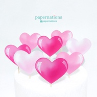 Valentine's Cupcake Topper Anniversary/ Topper Anniversary Cake Topper Valentine's Day Cupcake Toppe