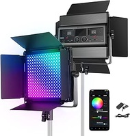 NEEWER RGB1200 60W RGB LED Video Light Panel with App/2.4G Control 22000Lux@0.5m/1% Precise Min Dimm
