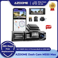 Azdome 4K Dash Cam M550 Max Built-In GPS Wifi Car DVR High Resolution Night Vision Parking Monitorin