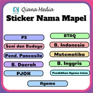 MATA Subject Name Sticker Subject Name Sticker/ Name Sticker/ Subject Sticker/ School Subject Sticke