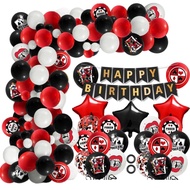 22/97pcs Casino Party Theme Dice Balloon Set, Crown Starburst Balloon, Suitable for Casino Decoratio