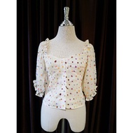 (Forward) polkadot Crop Top/with.it.store