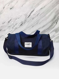 Duffle Bag M  สีพื้นวินเทจ​ 🔰 #กระเป๋าผ้าทรงกระบอก ทรงหมอน