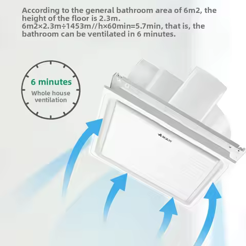 Exhaust fan Bathroom ventilation fan Powerful silent exhaust fan Kitchen household integrated ceilin
