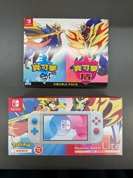 全新未開封 Nintendo Switch Lite Pokémon 特別版主機 連正版寶可夢 劍 盾