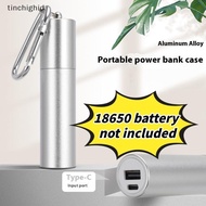 tinchighid 1 Set DIY  Box 5V 2A 1x 18650/21700 USB Type-C Battery Charger Case For Phone Electronic 