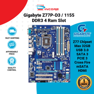 Gigabyte Z77P-D3 / Z77-HD3 / Z77-D3H / Z77-DS3H / Asus P8Z77-V LX Socket 1155 DDR3 Z77 Motherboard H