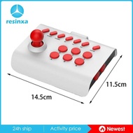 [Resinxa] Arcade Rocker Game Joystick Gamepad Handle Controller Wired Bluetooth V5.0 2.4G Connection Support for Phones