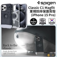 Spigen - Classic C1 Magfit iMac G3 紀念磁吸手機殼 iPhone 15 Pro (6.1吋) 軍規防摔 (石墨灰)