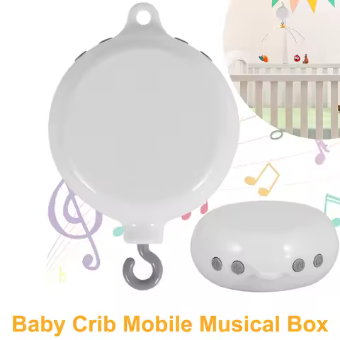 Baby Rotating Music Box ABS Baby Crib Hanging Rattle Bed Bell 3 Modes Baby Soothing Musical Toys 0-1