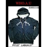 HOODED FULL-ZIP JACKET/KOREA BRAND/WHO.A.U/WOMEN'S/SIZE:M/PIT:22/27/USED/BUNDLE