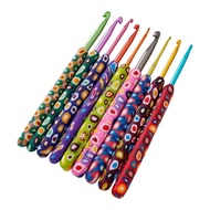 SA 9Pcs Ergonomic Crochet Hook for Beginner Crochet Hobbyist 2-6mm Crochet Needle