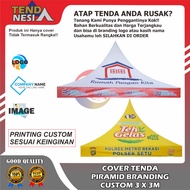 TENDA 3X3M BRANDING CUSTOM PRINTING CONICAL TENT COVER