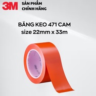3M 471 orange background tape size 22mm x 33m