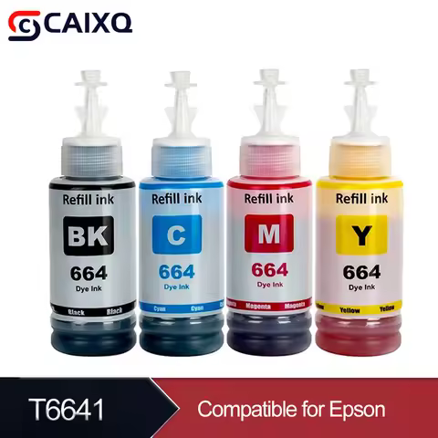 T6641 T6644 664 T664 Refill Ink Compatible Color Bulk Water Based Bottle For Epson L130 L120 L220 L3