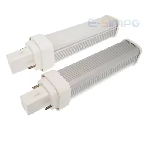 1pc 7W 9W 11W 2P G24d PLC-13W18W 26W 2U CFL LED Equival 4P G24Q PL-C Replace Sideview Horizontal Plu