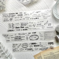 復古郵票和紙膠帶