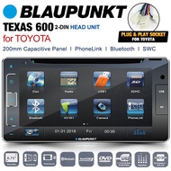 BLAUPUNKT TEXAS 600 200mm Toyota Double DIN CD Car DVD Player Stereo Headunit