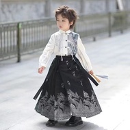 明制汉服马面裙男童夏儿童新中国传统唐装2026新男宝礼服Chinese Traditional Hanfu Child Clothing Kids Boy Performance Costume Gi