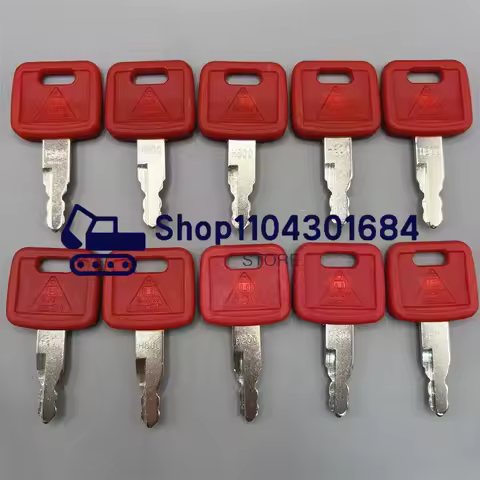 10PCS H800 with Logo AT194969 AT147803 Ignition Key for Hitachi New Holland Excavator
