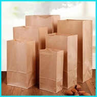 ன ℆ Ⅎ 100pcs Brown Kraft Paper bag, Supot bag, Brown Paper bag