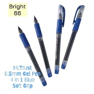 Kreati Hi ,Trust 0.5mm 4 In 1 Gel Pen Blk ,Blue ,Red
