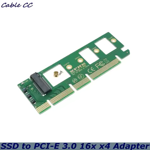 For NGFF M key M.2 for NVME AHCI SSD to PCI-E PCI Express 3.0 16x x4 Adapter Riser Card Converter fo