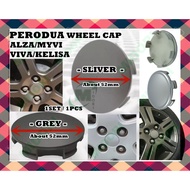 PERODUA VIVA / ALZA / MYVI SE / KELISA SPORT RIM CAP / RIM CAP COVER  Flat / Curve (NO LOGO) Penutup