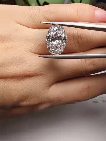 Lab-grown Oval Loose Diamond with IGI Certificate, D-E Color, VVS Clarity, 0.5CT-5CT, In Stock, Fact