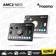 Maono AMC2 NEO Streaming Audio Mixer, Audio Interface with Pro-preamp, Bluetooth, Built-in Battery, 