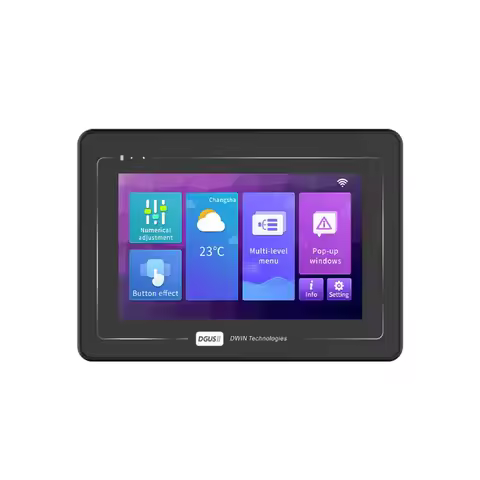 DWIN 7 Inch 1024*600 Pixels Resolution 16.7M Colors IPS-TFT-LCD Best Selling Touch Display DMG10600T